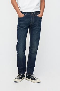 Jeans Jim Regular Slim Orange Selvedge Gerecycled Gebroken In Donkerblauw